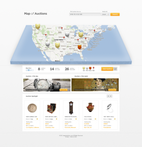 Web Design entry 576426 submitted by Vladje to the Web Design for Map of Auctions run by joshdorsey2004@yahoo.com