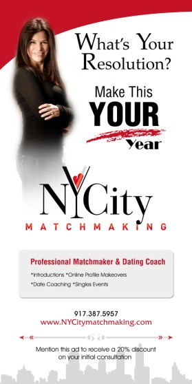Banner Ad Design entry 579253 submitted by JodyCoyote to the Banner Ad Design for NYCity Matchmaking  run by michellelg
