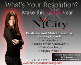 Banner Ad Design Entry 600751 submitted by JodyCoyote to the contest for NYCity Matchmaking  run by michellelg