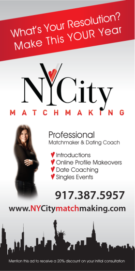 Banner Ad Design Entry 601590 submitted by bilosdesign to the contest for NYCity Matchmaking  run by michellelg