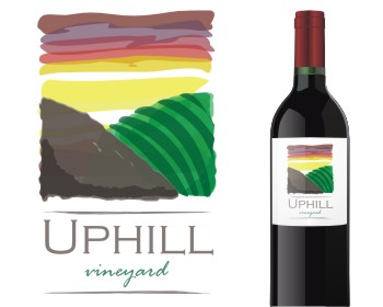 Logo Design entry 590203 submitted by ghita_cristian to the Logo Design for Uphill Vineyards run by Beth Rosenthal