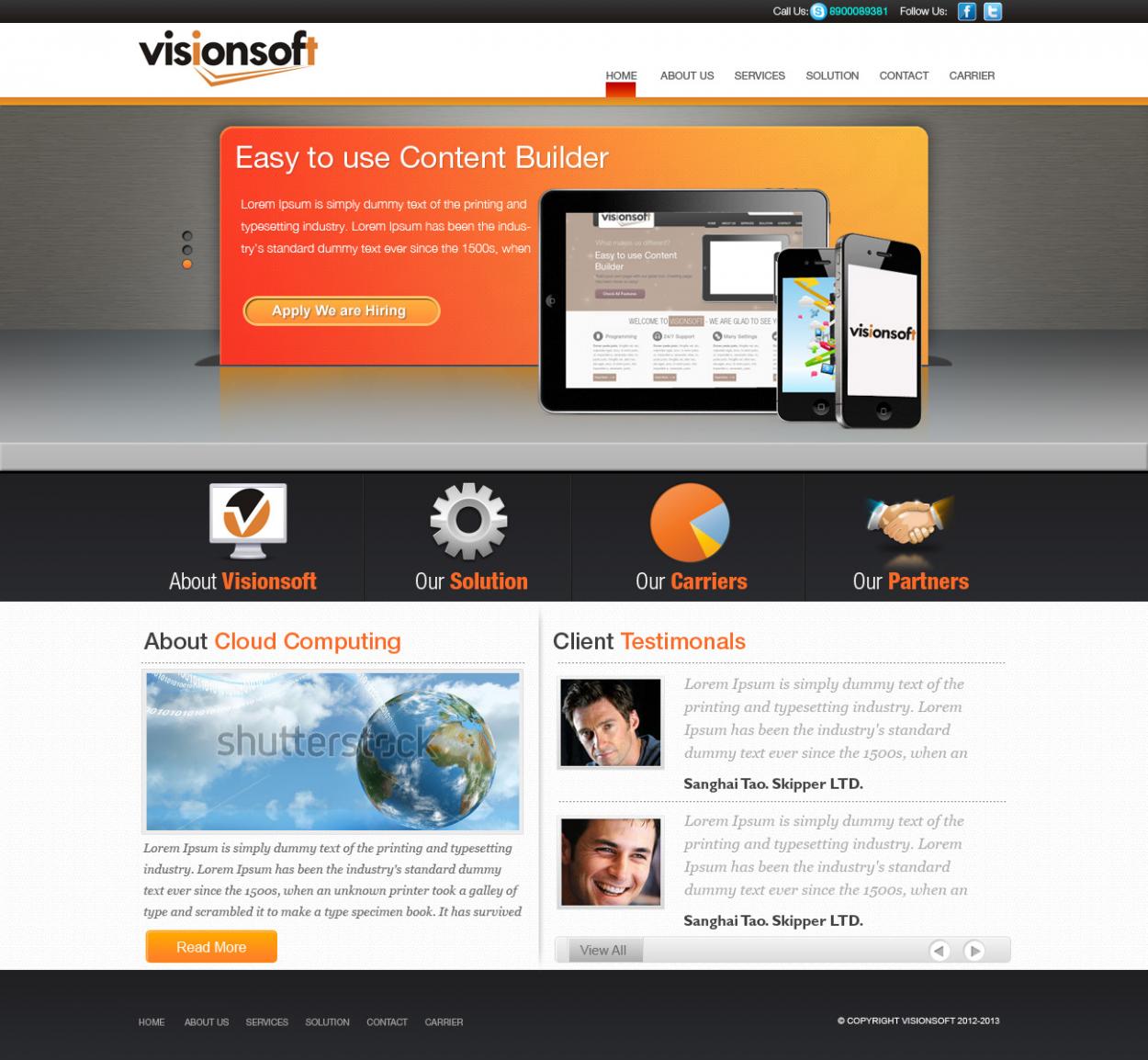 Web Design entry 610692 submitted by sushovan