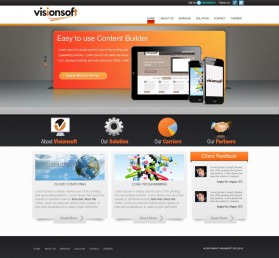 Web Design entry 590555 submitted by jnjnnino to the Web Design for visionsoft run by Oscarax