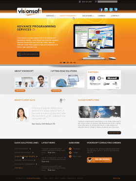 Web Design entry 590562 submitted by jnjnnino to the Web Design for visionsoft run by Oscarax