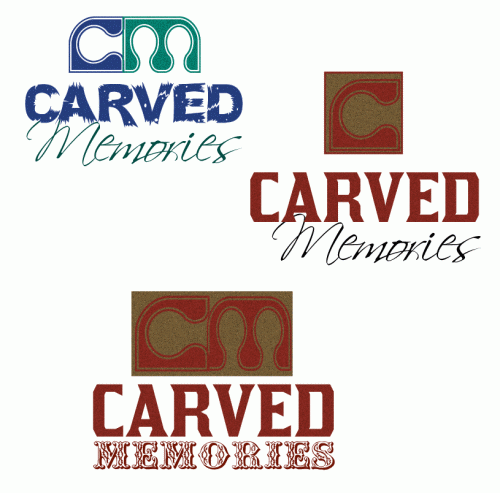 Logo Design entry 28329 submitted by graphicdesignerz to the Logo Design for Carved Memories run by slapshotcustoms