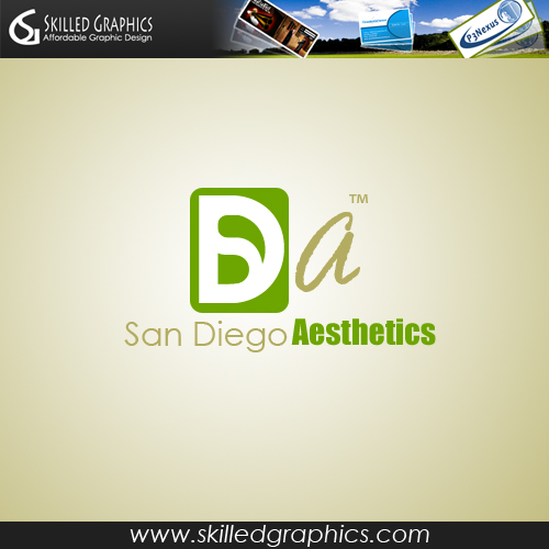 Logo Design entry 28413 submitted by simplyg123 to the Logo Design for San Diego Aesthetics run by dsmallcomb