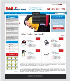 Web Design entry 213557 submitted by maadezine to the Web Design for www.safetysuppliescanada.com run by Nadawco 