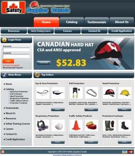 Web Design entry 213562 submitted by KaRaKteR to the Web Design for www.safetysuppliescanada.com run by Nadawco 