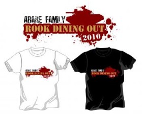 T-Shirt Design entry 219329 submitted by rudyy to the T-Shirt Design for Abare Family Rook Dining Out run by kabare