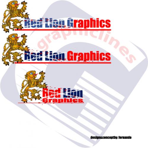 Logo Design entry 13542 submitted by graphiclines to the Logo Design for Red Lion Graphics run by cetigraphics