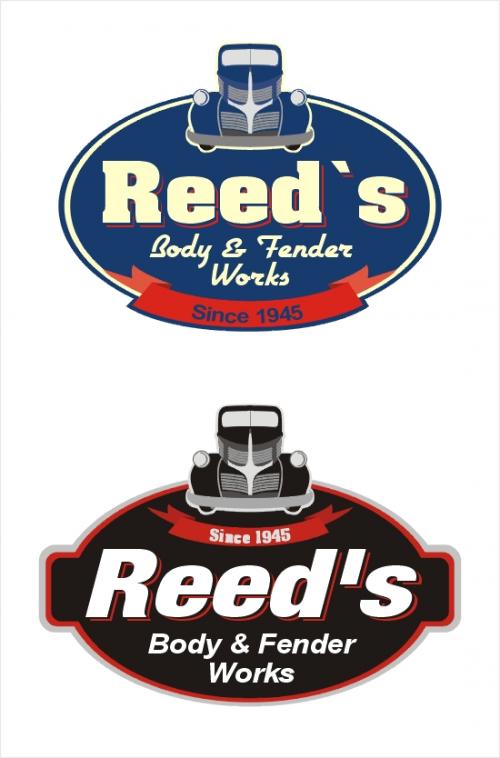 Logo Design entry 31645 submitted by mahmur to the Logo Design for Reed's Body & Fender Works run by reeds