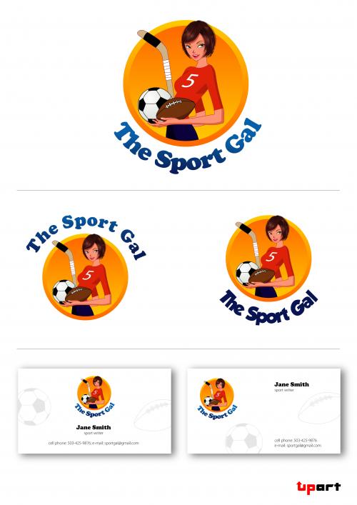 Logo Design entry 31973 submitted by upArt Graphics to the Logo Design for TheSportGal.com run by slapshotcustoms