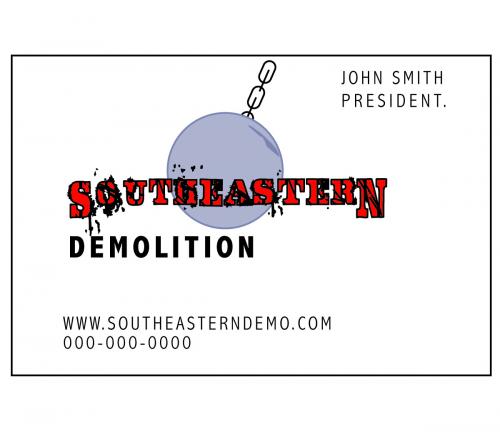 Logo Design entry 32111 submitted by foxcbrit to the Logo Design for Southeastern Demolition run by mmarrerojr