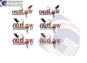 Logo Design entry 14846 submitted by banned_graphichound to the Logo Design for OUTLAW ENTERPRISES run by cwatson