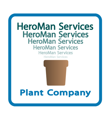 Logo Design entry 36428 submitted by Machineman to the Logo Design for HeroMan Services Plant Company run by Dee