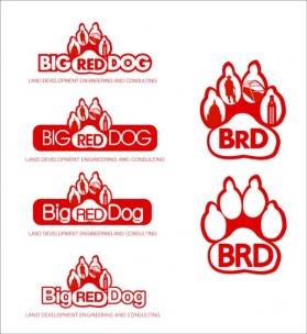 Logo Design entry 40659 submitted by kallecasa to the Logo Design for Big Red Dog, Land Development Engineering and Consulting run by Will