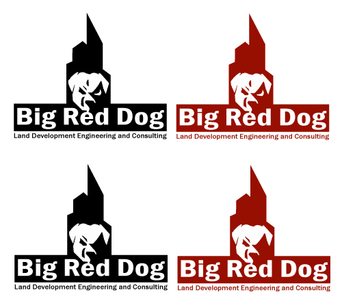Logo Design entry 40661 submitted by naropada to the Logo Design for Big Red Dog, Land Development Engineering and Consulting run by Will