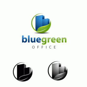 Logo Design Entry 43406 submitted by darksoul to the contest for www.bluegreenoffice.com run by irishserra