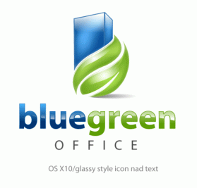Logo Design entry 43413 submitted by jojomarie to the Logo Design for www.bluegreenoffice.com run by irishserra