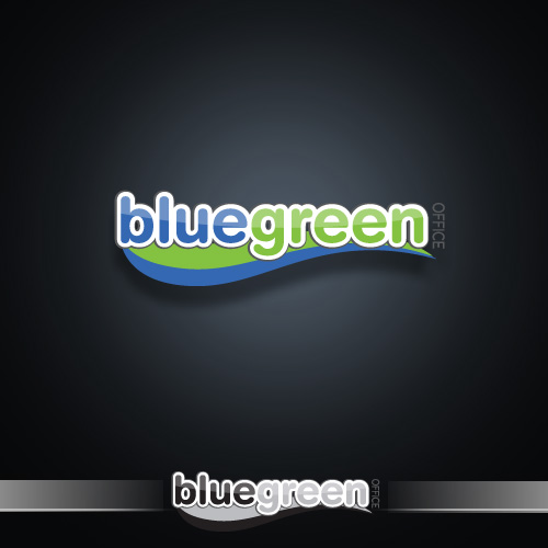 Logo Design entry 43415 submitted by djb28 to the Logo Design for www.bluegreenoffice.com run by irishserra