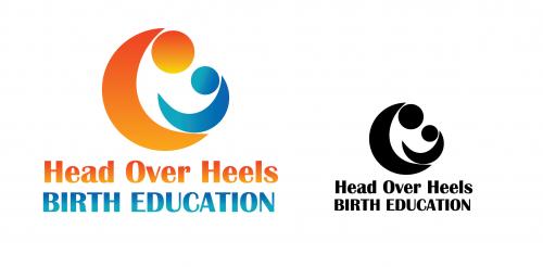 Logo Design entry 46093 submitted by MariaCane to the Logo Design for Head Over Heels Birth Education LLC run by Scarlett
