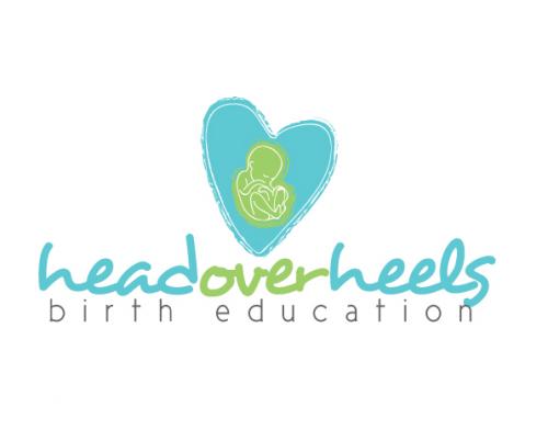 Logo Design entry 46133 submitted by KayleeBugDesignStudio to the Logo Design for Head Over Heels Birth Education LLC run by Scarlett