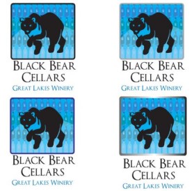 Logo Design entry 46318 submitted by theonedesigner.com to the Logo Design for Black Bear Cellars Great Lakes Winery run by gmenovcik