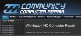 Logo Design entry 46574 submitted by theonedesigner.com to the Logo Design for Community   Computer   Repair run by garagevacuums
