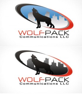 Logo Design entry 15906 submitted by LogoMotives to the Logo Design for Wolf Pack Communications LLC run by wolfpackcomm