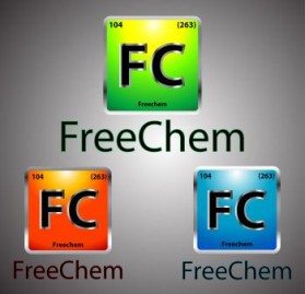 Logo Design entry 53356 submitted by matirasa to the Logo Design for FreeChem (atom/molecule design) run by MezWorks
