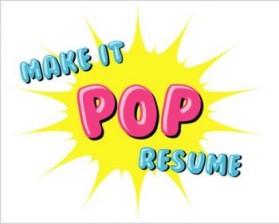 Logo Design entry 53521 submitted by ArtMachine to the Logo Design for Make It POP Resume run by mandywrites