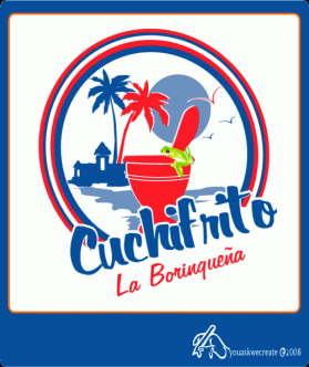 Logo Design entry 16773 submitted by ginalin to the Logo Design for CUCHIFRITO LA BORINQUEÑA run by cuchifrito21
