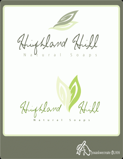 Logo Design entry 17043 submitted by ginalin to the Logo Design for Highland Hill Natural Soaps run by smmannhardt
