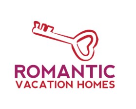 Logo Design entry 80282 submitted by leozalki to the Logo Design for www.RomanticVacationHomes.com run by angie810