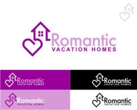 Logo Design entry 80325 submitted by logoguru to the Logo Design for www.RomanticVacationHomes.com run by angie810