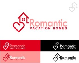Logo Design entry 80373 submitted by ANPAdesign to the Logo Design for www.RomanticVacationHomes.com run by angie810
