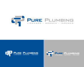 Logo Design entry 594174 submitted by AVCDSGN to the Logo Design for Pure Plumbing, Inc run by kentheplumber