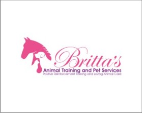 Logo Design entry 599879 submitted by iffikhan to the Logo Design for Britta's Animal Training and Pet Services run by Britta