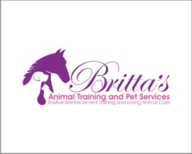 Logo Design entry 599889 submitted by jalal to the Logo Design for Britta's Animal Training and Pet Services run by Britta