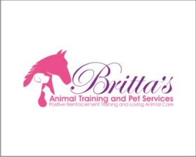Logo Design entry 599890 submitted by phonic to the Logo Design for Britta's Animal Training and Pet Services run by Britta