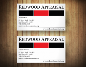 Business Card & Stationery Design entry 602068 submitted by glowerz23 to the Business Card & Stationery Design for Redwood Appraisal run by firstpage