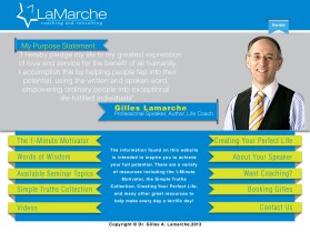 Web Design entry 617419 submitted by kuzuma to the Web Design for Dr. Gilles LaMarche run by Dr. Gilles LaMarche