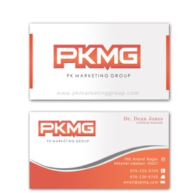 Business Card & Stationery Design Entry 620110 submitted by aamirnikkiaadil to the contest for PK Marketing Group run by pkmg