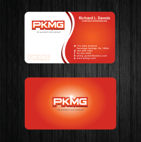 Business Card & Stationery Design entry 620117 submitted by TCMdesign to the Business Card & Stationery Design for PK Marketing Group run by pkmg