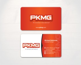 Business Card & Stationery Design entry 620144 submitted by TCMdesign to the Business Card & Stationery Design for PK Marketing Group run by pkmg