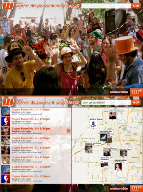Web Design entry 633878 submitted by graphicshorse to the Web Design for Map-Based Event Search Site run by treatmet