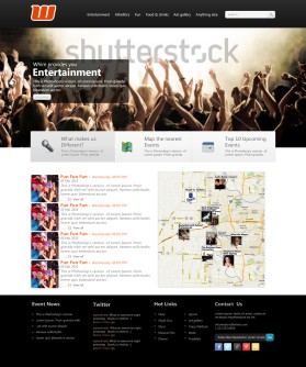 Web Design entry 633882 submitted by KaRaKteR to the Web Design for Map-Based Event Search Site run by treatmet