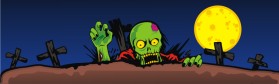 Banner Ad Design entry 636578 submitted by alex.projector to the Banner Ad Design for www.zombieghetto.com run by CustomizeMyMinifig