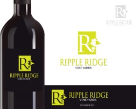 Logo Design entry 645907 submitted by madskill to the Logo Design for Ripple Ridge Vineyards LLC run by Ripple