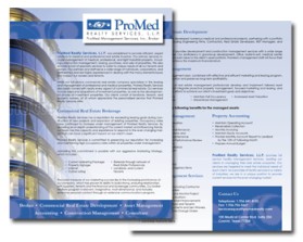 Brochure Design entry 648537 submitted by wirepaper to the Brochure Design for promedrealty.com run by ddominey83